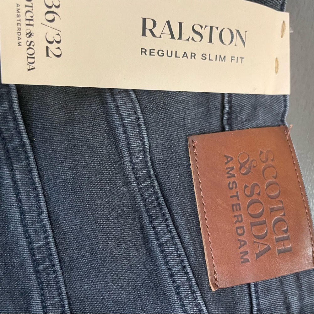 Scotch and Soda Black Jeans slight fade 36 X 32 NWT